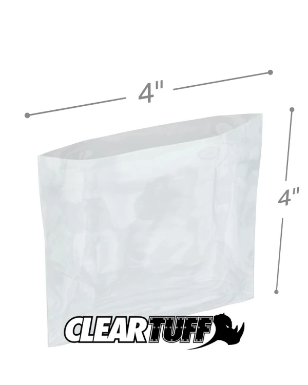 4 x 4 1.5 mil Poly Bags