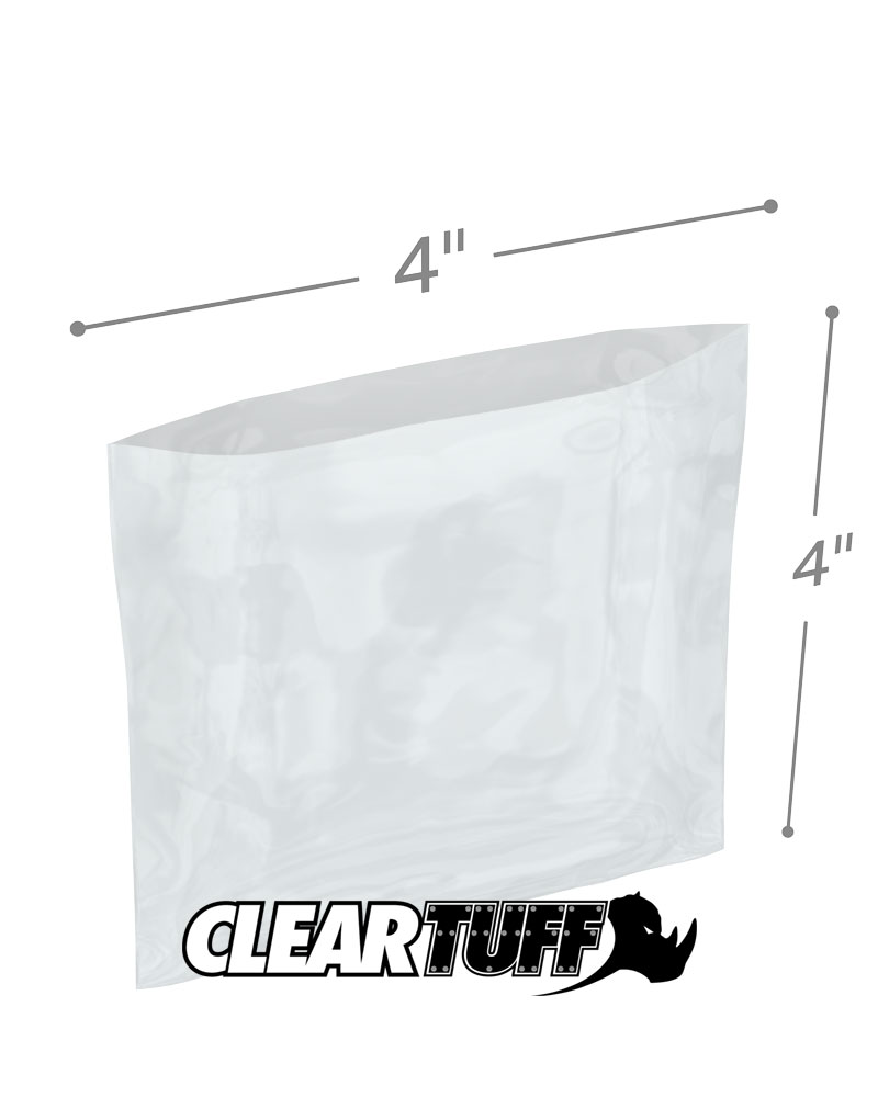 4 x 4 4 mil Poly Bags