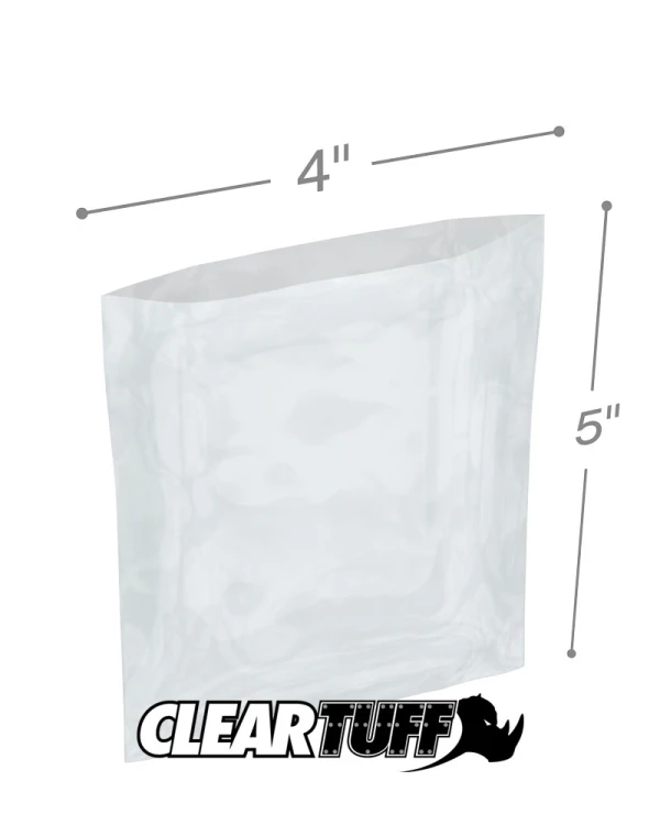 4 x 5 1.25 mil Poly Bags 4 x 5 1.25 mil Poly Bags