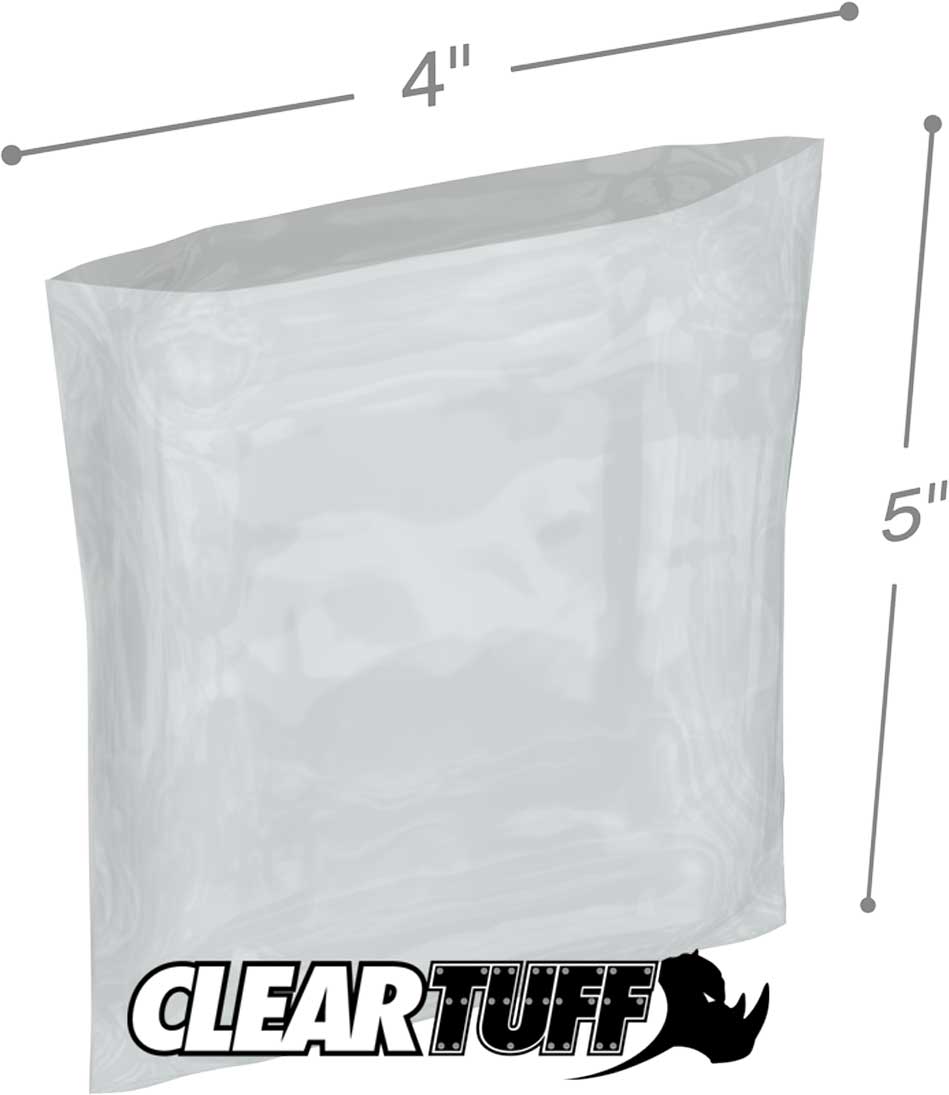 4 x 5 6 mil Poly Bags