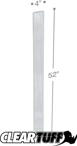 4" x 52" 4 Mil Flat Poly Bags