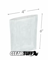 Clear 4 x 6 1.5 mil Poly Bags