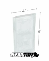 Clear 4 x 8 1.5 mil Poly Bags
