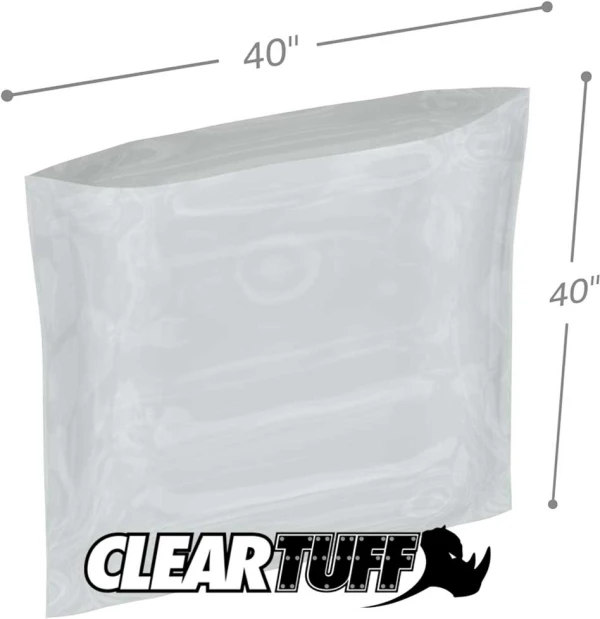 40 x 40 3 mil Poly Bags 40 x 40 3 mil Poly Bags