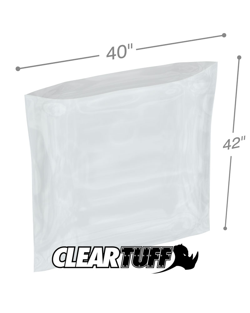 Clear 40 x 42 2 mil Poly Bags