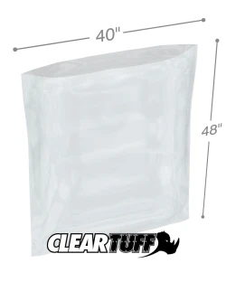 40" x 48" 4 Mil Flat Poly Bags