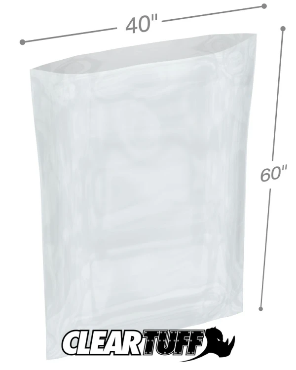 40 x 60 1.25 mil Poly Bags