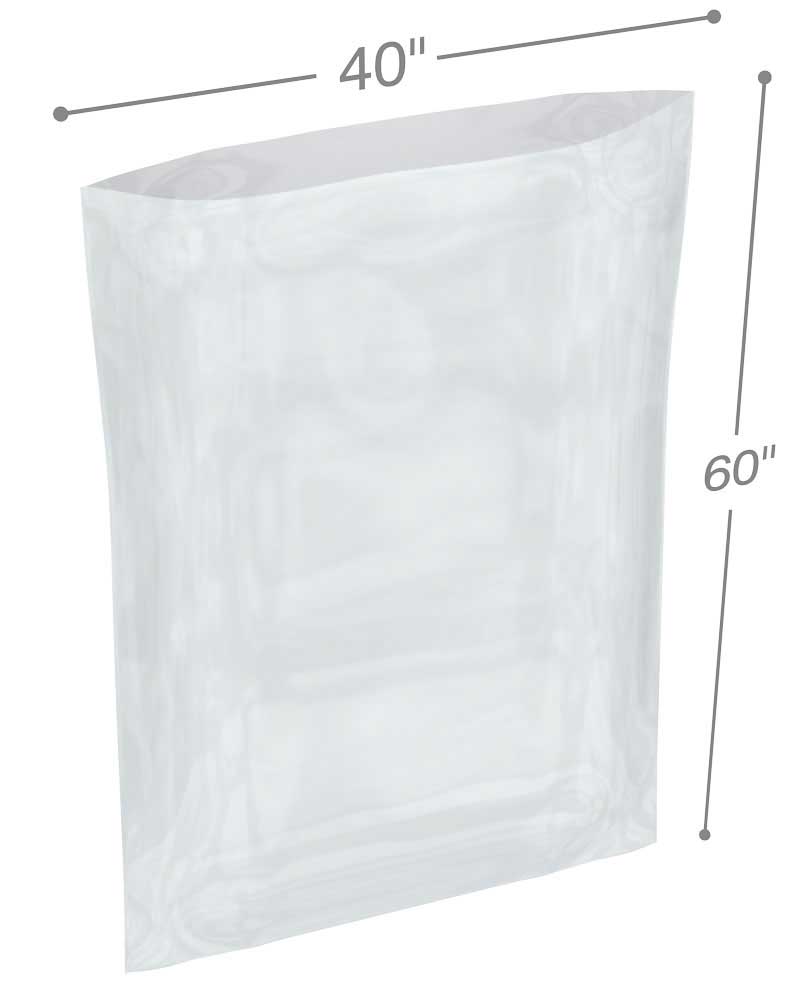 Clear 40 x 60 1.5 mil Poly Bags