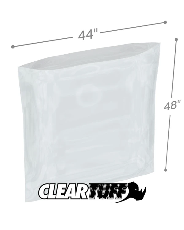 44 x 48 2 Mil Flat Poly Bags 2 Mil 44 x 48 Poly Bags