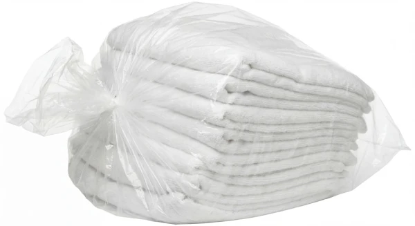 Commercial Housekeeping Towels in a 2 Mil 44 x 48 Poly Bags