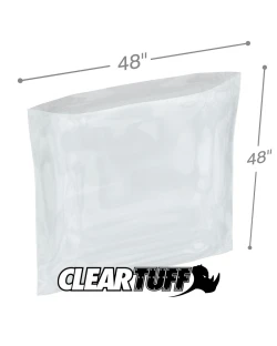 48" x 48" 3 Mil Flat Poly Bags