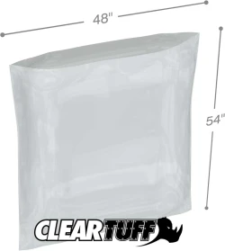 48" x 54" 6 Mil Flat Poly Bags