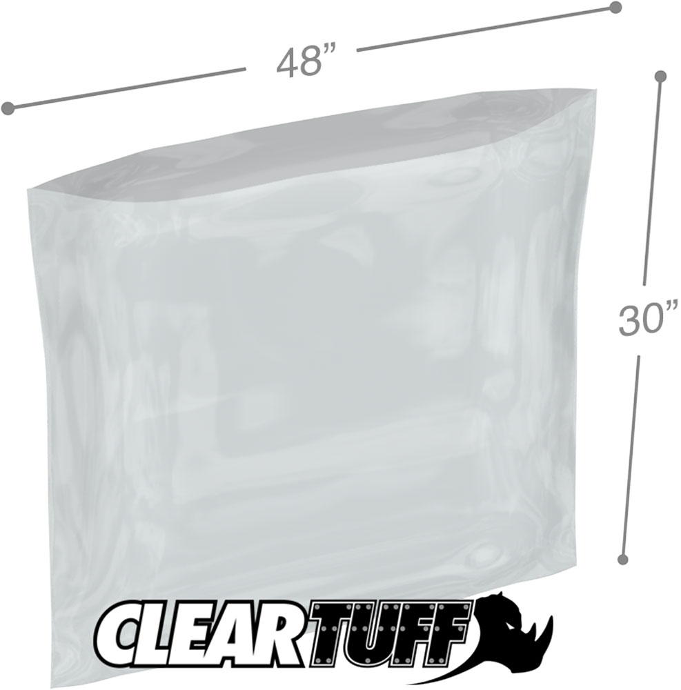 Clear 48 x 30 2 Mil Poly Bags