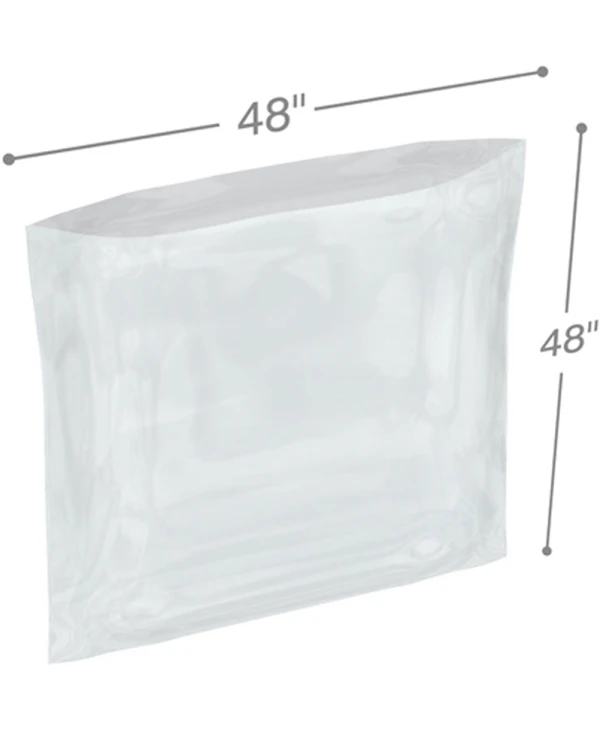 48 x 48 4 Mil Flat Poly Bags 4 Mil 48 x 48 Poly Bags