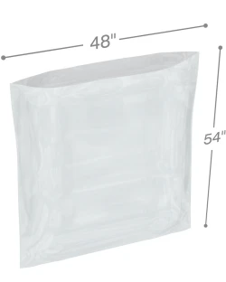 48" x 54" 4 Mil Flat Poly Bags