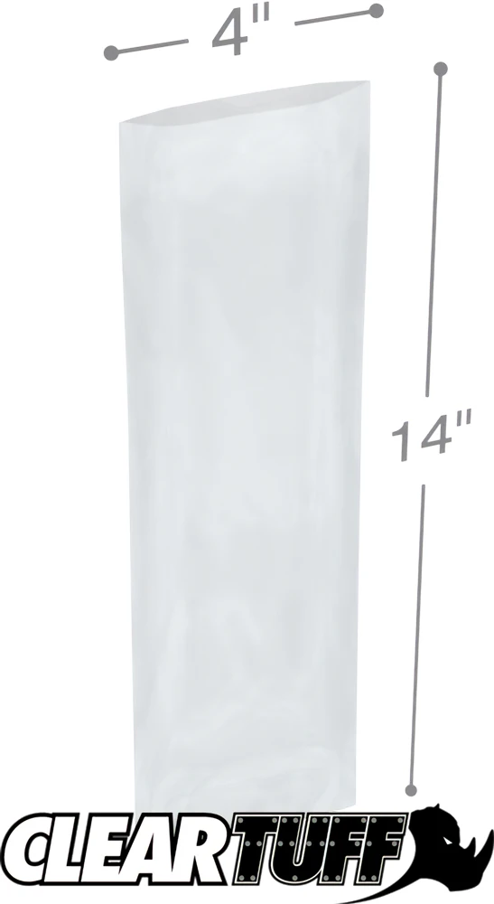 4 x 14 2 mil Poly Bags