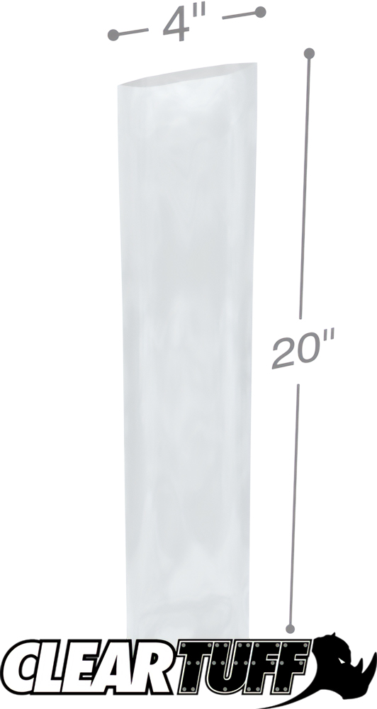 4 x 20 2 mil Poly Bags 4 x 20 2 mil Poly Bags