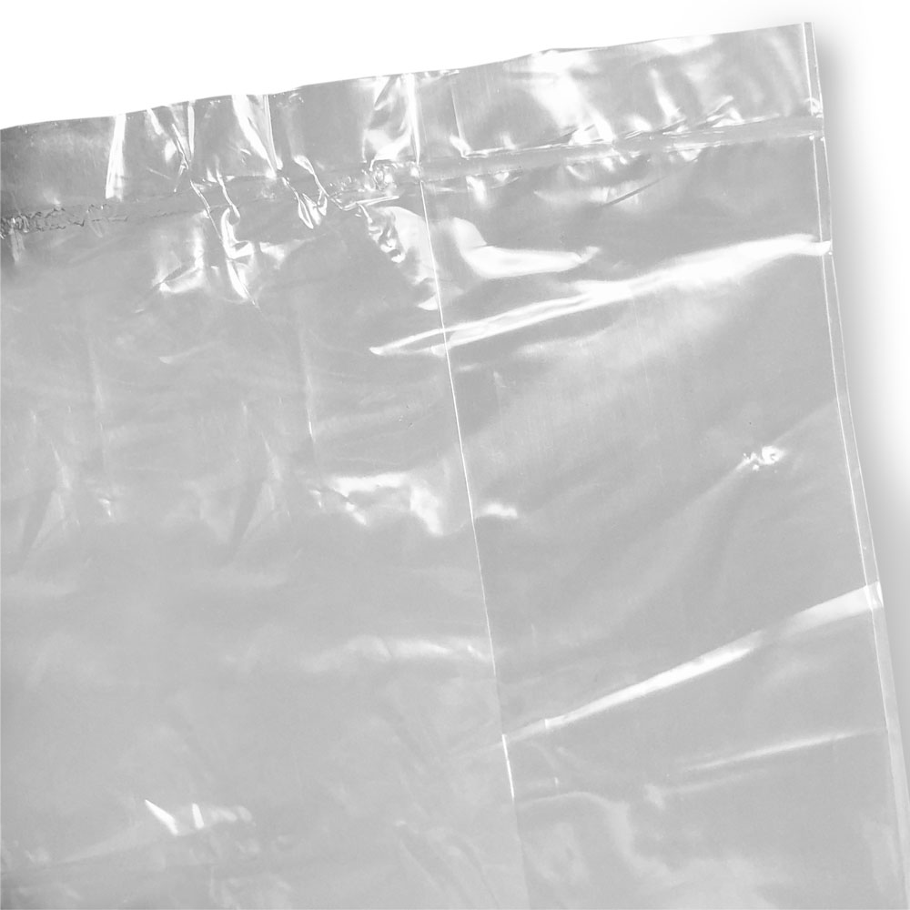 Close up of 4 x 2 x 12 0.65 mil Food Utility Bags Bottom Seal