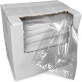 Dispenser Box of 4 x 2 x 12 0.65 mil Food Utility Bags with Bag Pulled out of Box