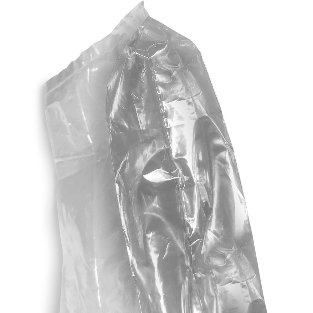 Close up of 4 x 2 x 12 0.65 mil Food Utility Bags Side Gusset