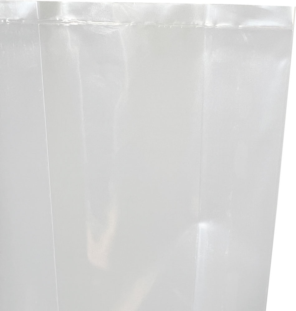 Bottom Seal of 4 x 2 x 8 .002 Plastic Gusseted Bags