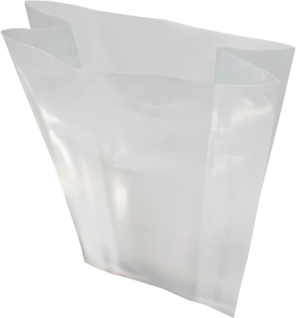 4 x 2 x 8 2 Mil Gusseted Poly Bags Open Top Side Gussets Open Top Side Gussets of 4 x 2 x 8 .002 Plastic Gusseted Bags