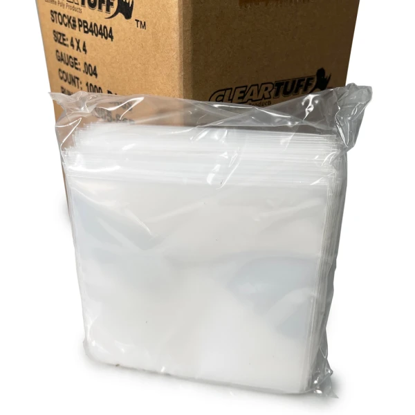 4 Mil 4" x 4" Poly Bags Inner Pack