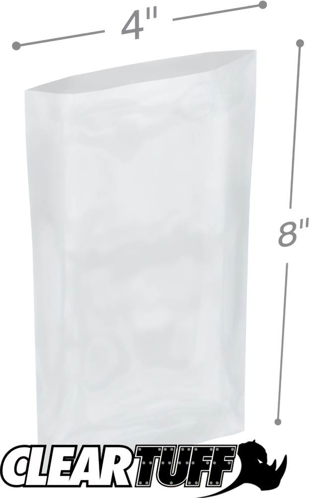 2 Mil 4 x 8 Poly Bags