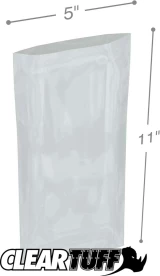 Clear 5 x 11 2 mil Poly Bags