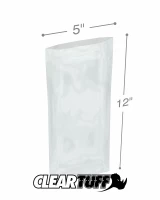 Clear 5 x 12 1.5 mil Poly Bags