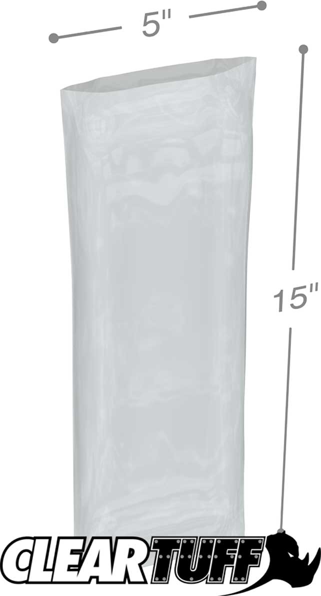 5 x 15 4 mil Poly Bags