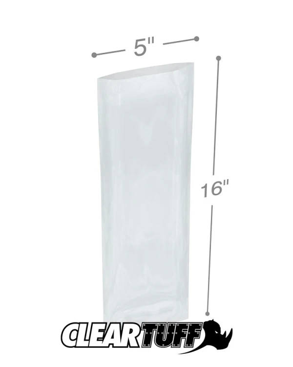 5 x 16 3 mil Poly Bags 5 x 16 3 mil Poly Bags