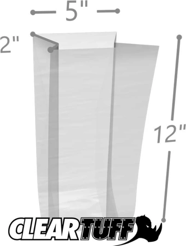 5 x 2 x 12 Gusseted Poly Bags 2 Mil 5 x 2 x 12 Gusseted Poly Bags 2 Mil