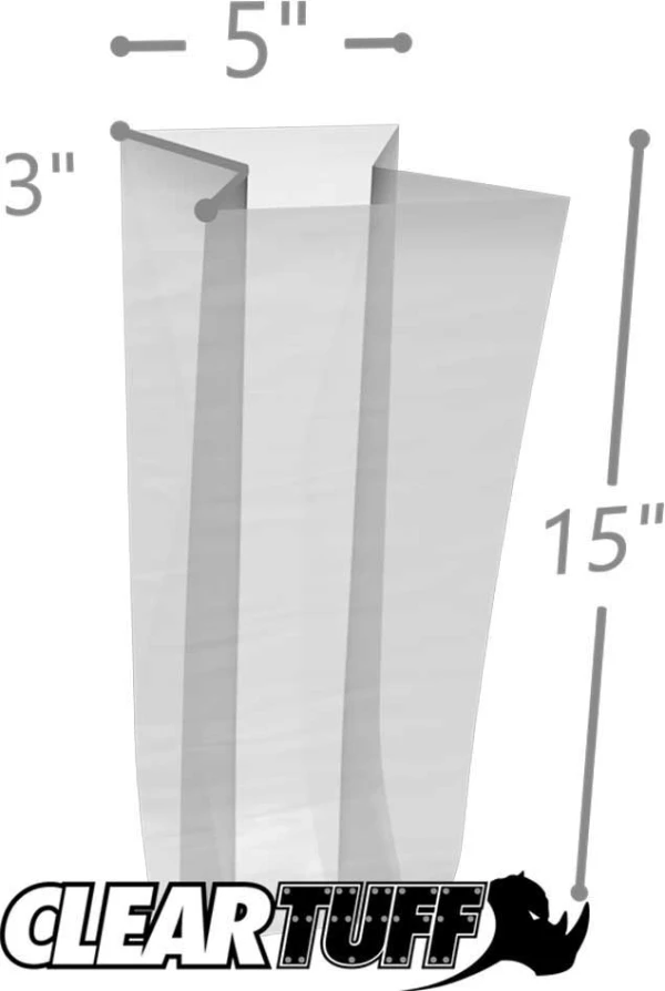 5 x 3 x 15 Gusseted Poly Bags 3 Mil 5 x 3 x 15 Gusseted Poly Bags 3 Mil