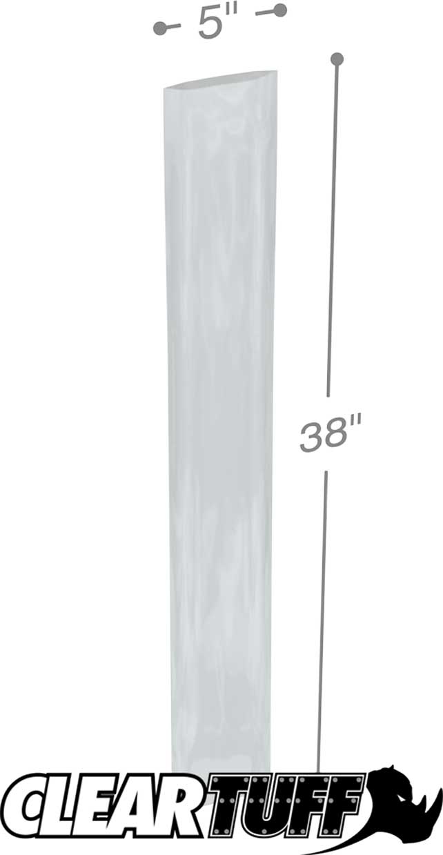 5 x 38 2 mil Poly Bags