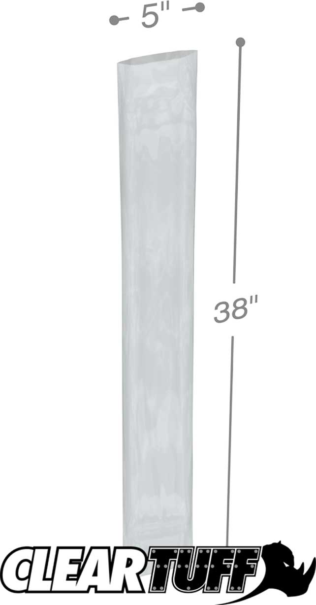 5 x 38 3 mil Poly Bags