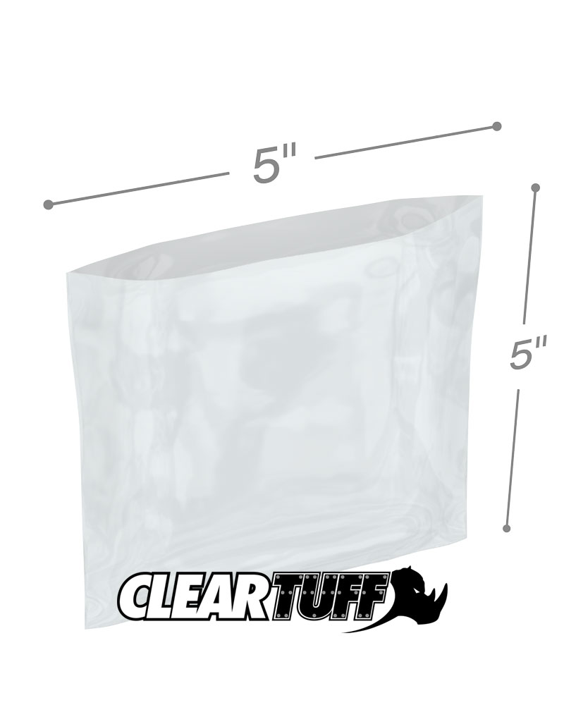 Clear 5 x 5 1.5 mil Poly Bags