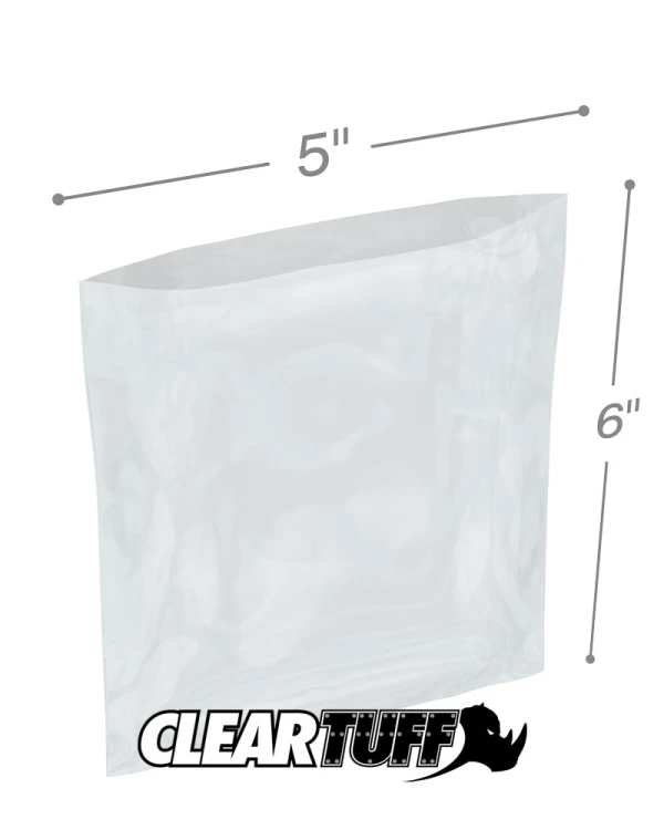 5 x 6 1 mil Poly Bags