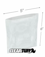 Clear 5 x 6 1.5 mil Poly Bags