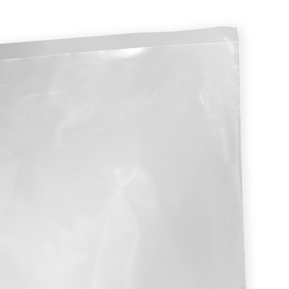 Close up of 5 x 8 1.25 Mil Flat Poly Bags Lip