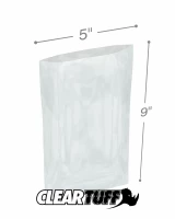 Clear 5 x 9 1.5 mil Poly Bags