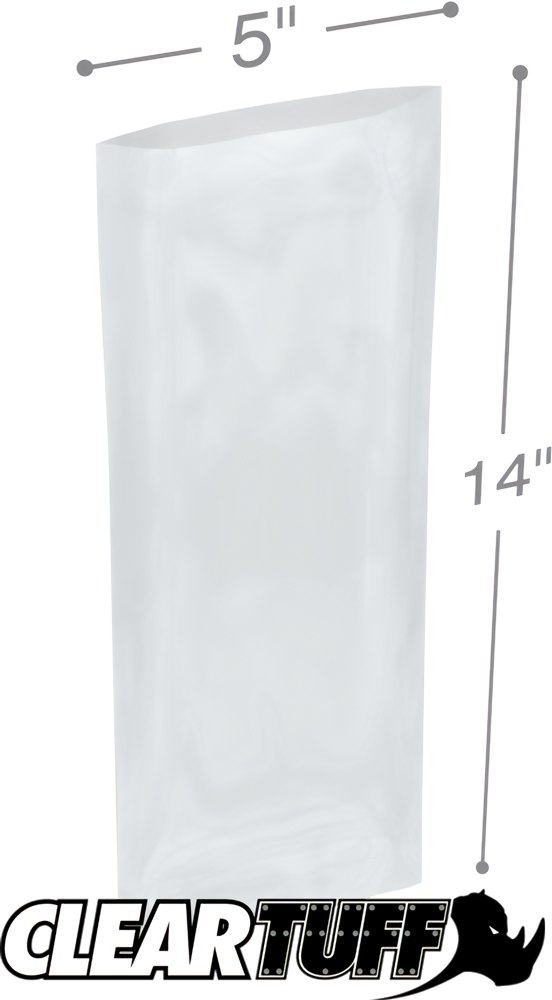 5 x 14 2 mil Poly Bags Clear 5 x 14 2 mil Poly Bags