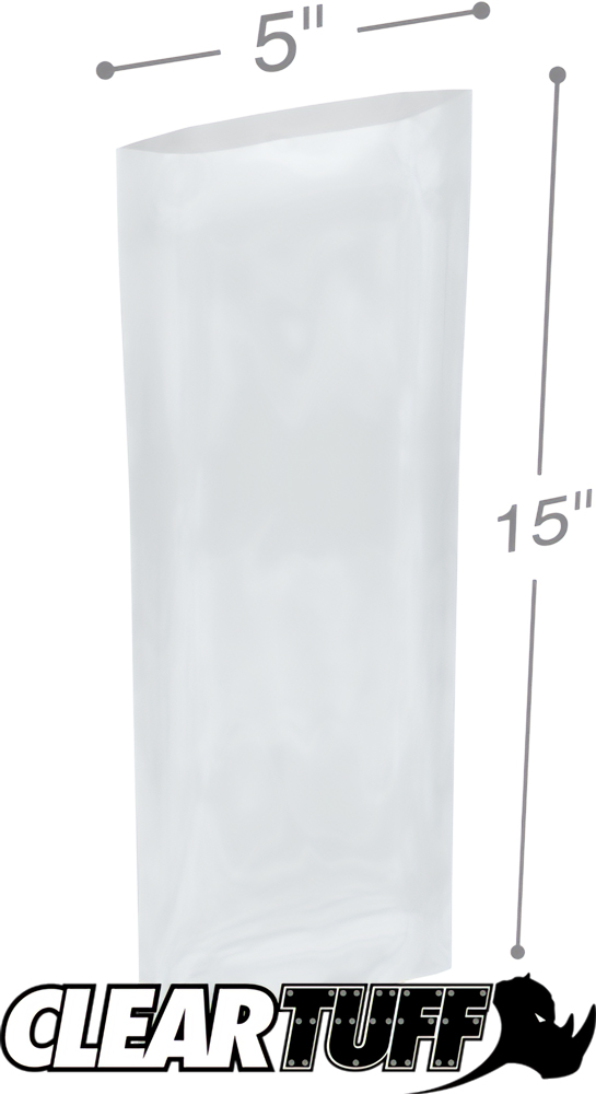 5 x 15 2 mil Poly Bags 5 x 15 2 mil Poly Bags