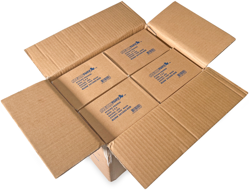 Master Case of 2 Mil 5 x 6 Poly Bags