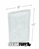 Clear 6 x 10 1.5 mil Poly Bags