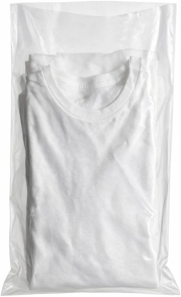 6 x 12 1 Mil Flat Poly Bags 1 Mil 6 x 12 Poly Bags with T-Shirt