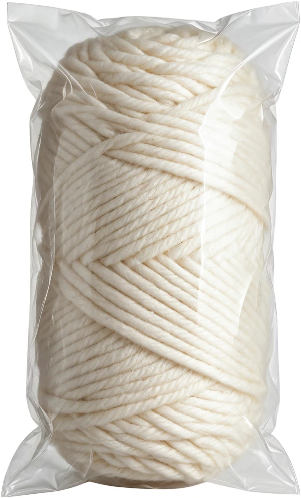 6 x 12 1 Mil Flat Poly Bags 1 Mil 6 x 12 Poly Bags with Yarn Skein