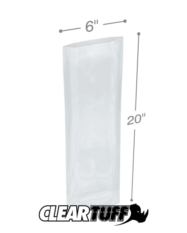 6 x 20 4 mil Poly Bags 6 x 20 4 mil Poly Bags