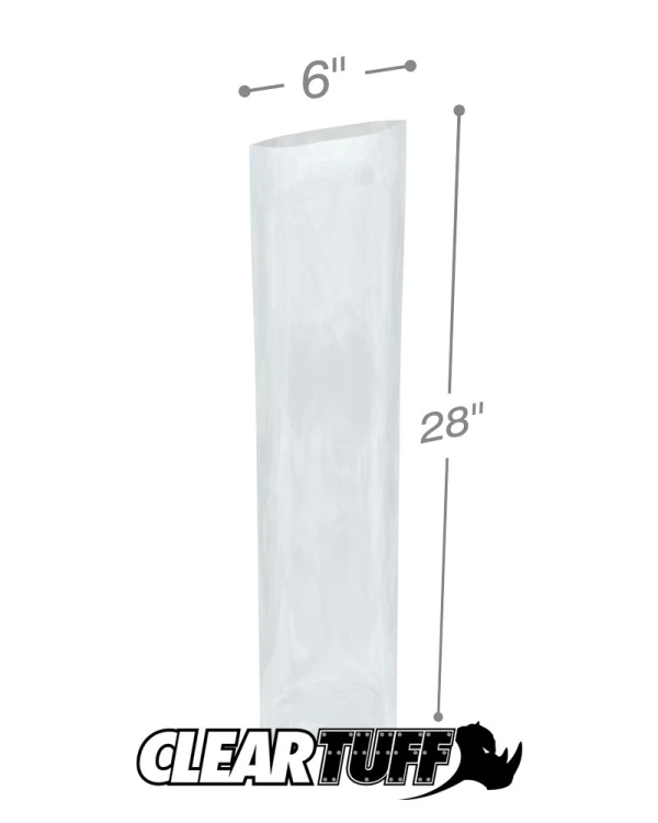 6 x 28 4 mil Poly Bags 6 x 28 4 mil Poly Bags