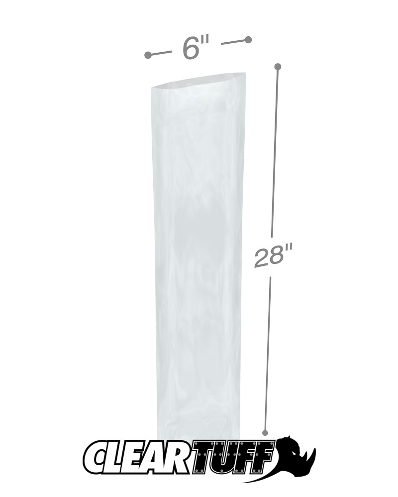 6 x 28 4 mil Poly Bags